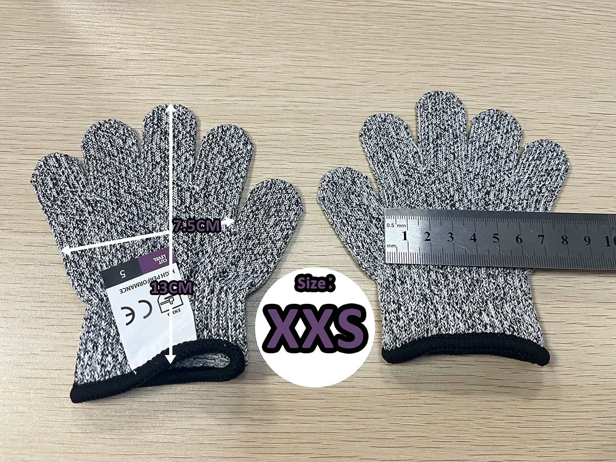 HPPE Level 5 Safety Anti Cut Gloves High-strength Industry Kitchen Gardening Anti-Scratch Anti-cut Glass Cutting Multi-Purpose