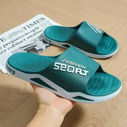 Summer Fashion Bathroom Non-slip Indoor and Family Sandals Men's and Women's Shoes Couple Slippers