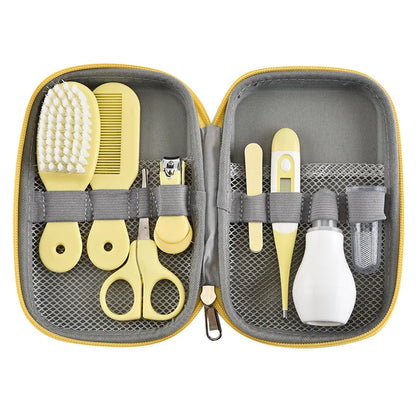 13pcs Multifunctional Baby Nail Clippers 8 8-piece Comb Nose Inhaler EVA Package Care Set  Coisas Para Bebê