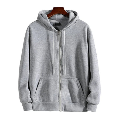 Men's Solid Suits Zipper Hoodies+ Pants Spring Autumn Casual Fitness Sports Hot Elastic Male Clothes Outfit Drawsting Pants
