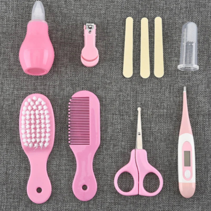 13pcs Multifunctional Baby Nail Clippers 8 8-piece Comb Nose Inhaler EVA Package Care Set  Coisas Para Bebê