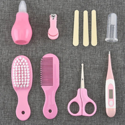 13pcs Multifunctional Baby Nail Clippers 8 8-piece Comb Nose Inhaler EVA Package Care Set  Coisas Para Bebê
