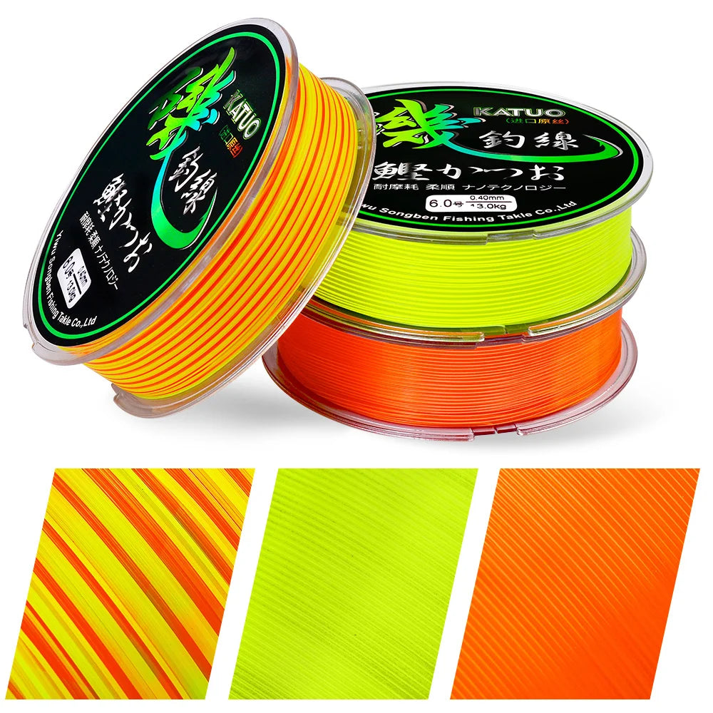 PROBEROS 150m Multicolor Fishing-line 5.73LB-43LB Super Strong Monofilament Nylon Wire Bionic Invisible Spot Camouflage Rope