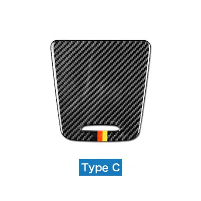 Real Soft Carbon Fiber Sticker for Mercedes Benz A Class W176 CLA C117 GLA X156 2013-2018 Car Center Console Panel Accessories