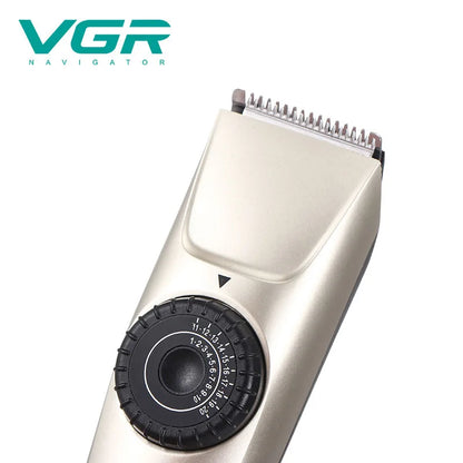 VGR Self-service Hair Clipper Men's Electric Clippers Rechargeable Hair Trimmer for Barber Beard Trimmer 1-20mm Haircut Machine