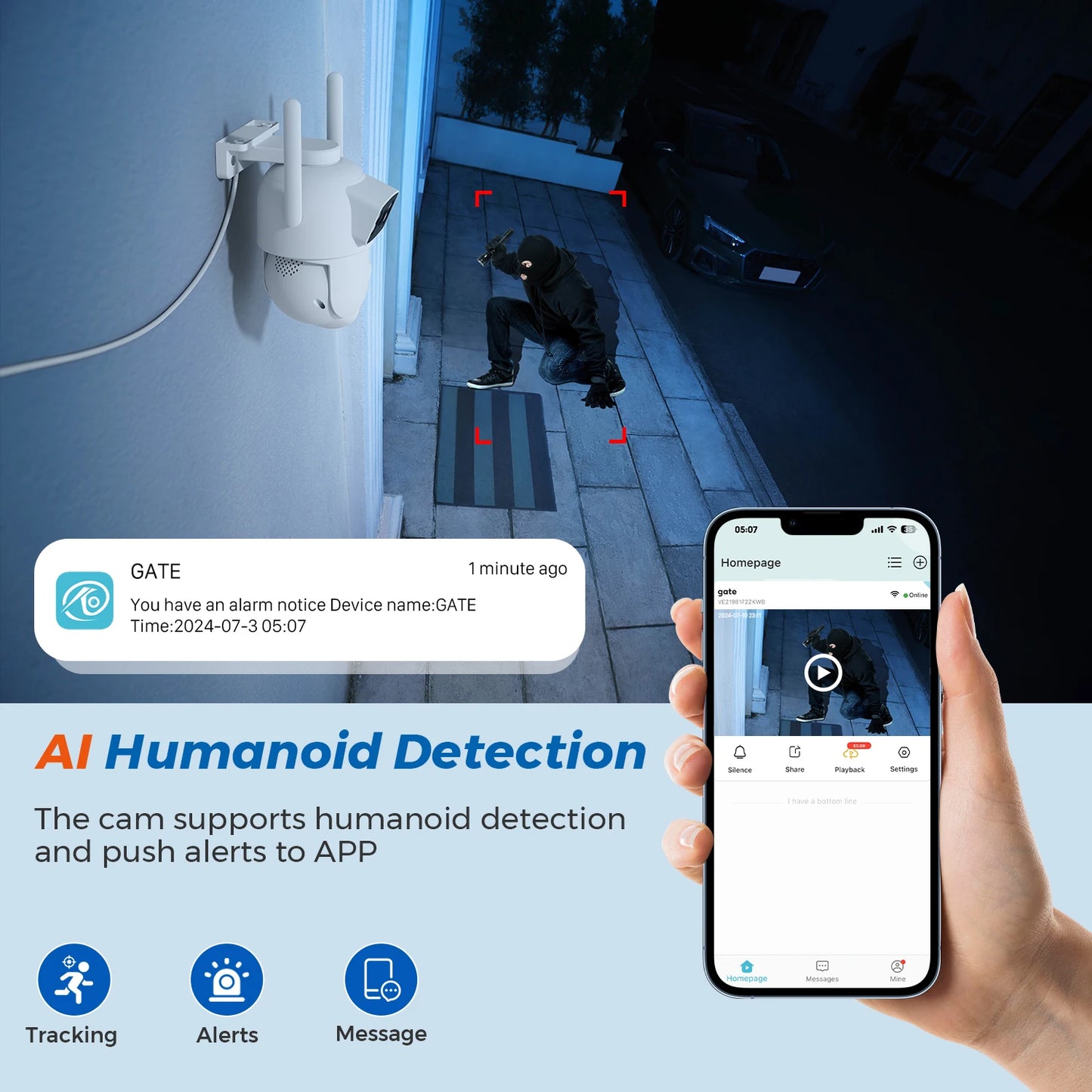 10MP PTZ Wifi IP Camera Dual Lens AI Human Detect ONVIF 5K 2.4G/5G WIFI Surveillance CCTV Cameras Security Protection O-Kam Pro