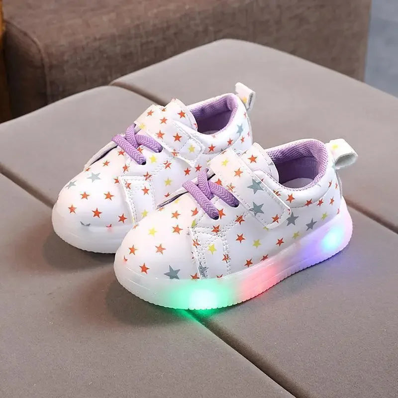 Children’s LED Shoes Kids Lighted Up Sneakers for Boys Girls Kids Glowing Sport Sneakers Toddler Baby Luminous Sole Sneakers