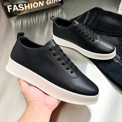 Men's Shoes Spring/Autumn Casual Sports Shoe Lace Up Man Shoe White Sneakers Shoes for Men