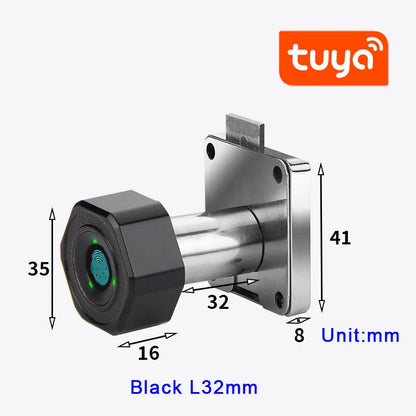 Tuya SmartLife APP Remote Control Smart Fingerprint Drawer Lock