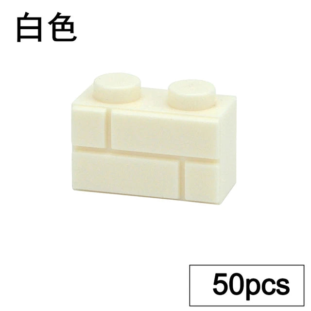 DIY Wall Bricks 1x4 1x3 1x2 Dots Thick Building Block Educational Creative House Contruction Toys Compatible With 15533 For Kids