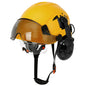 Bluetooth 5.0 Earmuffs Safety Helmet With Visors For Engineer ABS Carbon Fiber Pattern Construction Hard Hat Industrial Cap ANSI