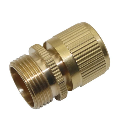 1 Pcs 3/4 Inch Male Female Thread Copper Quick Connector Garden Water Connection Accessories Car Washing Pipe Fittings