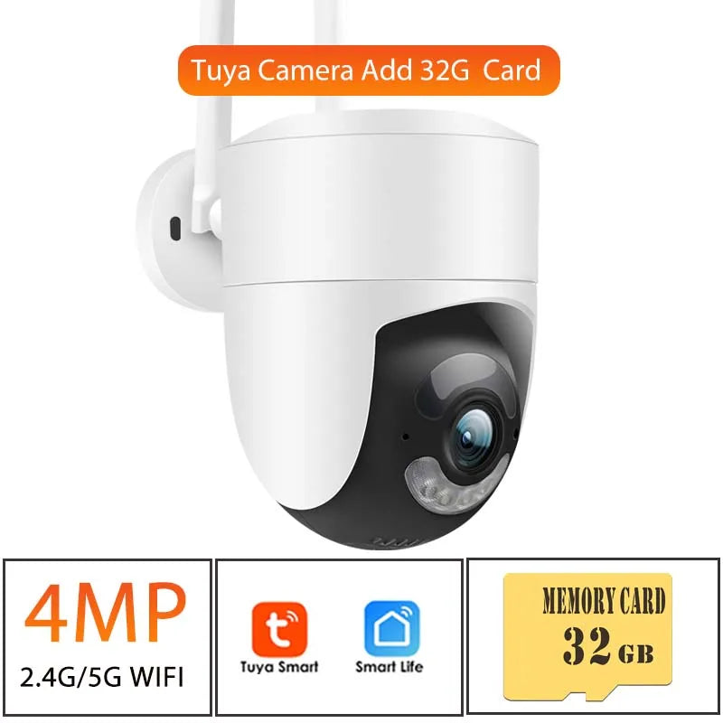 Tuya 5G WiFI IP Camera 2K 4MP Alexa Google Home NVR Outdoor Security Protection CCTV Monitor Motion Detection Video Surveillance