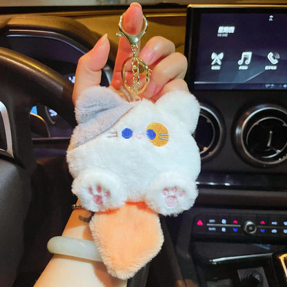 Cute Tuantuan Cat Network Red Key Chain Hanging Doll Doll Wholesale Plush Pendant Small Gift Cartoon Key Chain