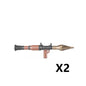 WW2 German Weapon Building Block 98K Two-color Gun US M1911 Soviet RPG Military Soldier Figure Accessories Rifle Pistol Toy C349