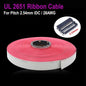 2/5M 1.27mm Flat Ribbon Cable 10 14 16 20 26 30 34 40 50 60 pins AWG 28 UL2651 300V 2.54mm IDC Connector Flat  Data Cable Wire
