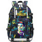 Ronaldo Print Student School Bag Children's Backpack Outdoor Travel Bag