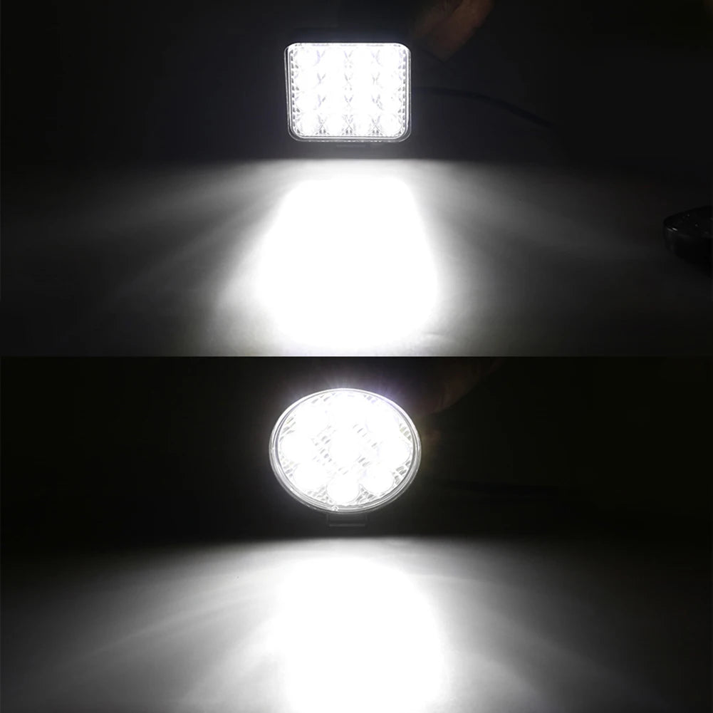 NLpearl 42W 48W Mini LED Work Light 12V 24V LED Light Bar Off Road Spotlight for Jeep Truck 4X4 Car SUV ATV Barra LED Headlights