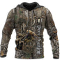 2024 Four Seasons Maple Leaf Camouflage 3D Sports Shirt Men's Fishing Outdoor Camping Hunting Clothing Jacket Men's Hoodie