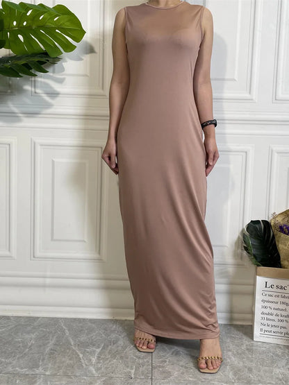 Muslim Woman Dress Abaya For Women Hijab Long Dresses Middle East Dubai Casual Kaftan Islam Clothing Products Without Turkey