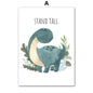 Cartoon Dinosaur Numbers Alphabet Jurassic Dino Nursery Posters Print Canvas Painting Wall Art Picture Baby Kids Room Home Decor