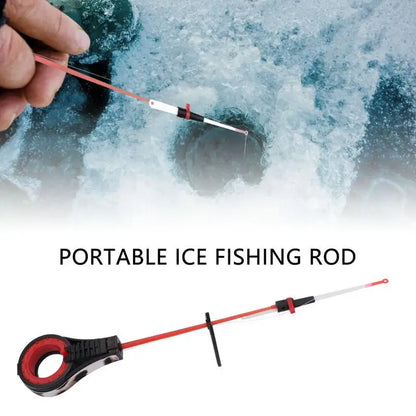 Winter Ice Fishing Rod Portable lightweight Winter Ice Fishing Pole Spinning Rod Winter Fishing Detachable Replacement Pole