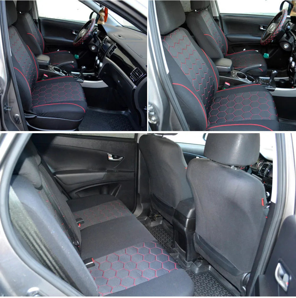 AUTOYOUTH 1+2 Seat Covers Car Seat Cover for Transporter for Ford Transit Van Truck Lorry for Renault for Peugeot for Opel