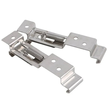 2pcs Car License Plate Frame Clips for Europe Trailer Motorhome Stainless Steel Licenses Plates Cover License Plate Frame