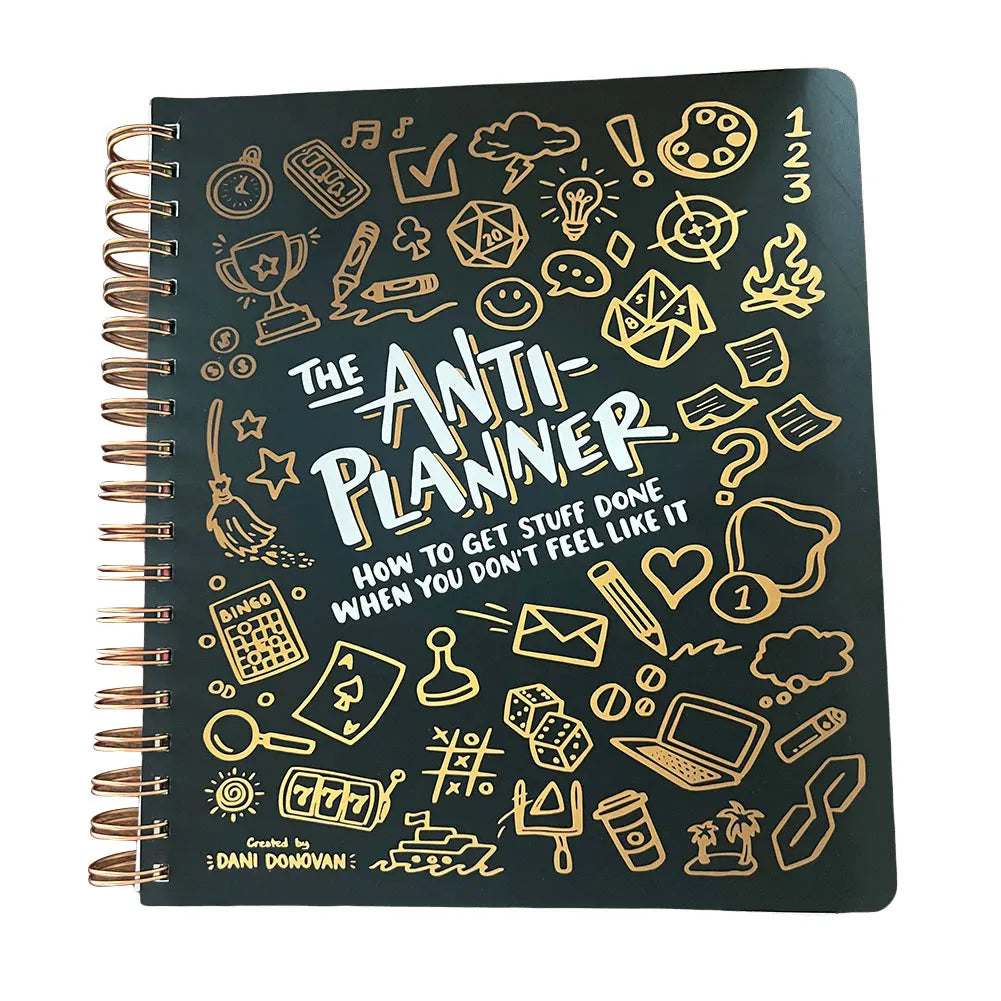Anti-Planner Tag Book 2024 How To Get Sht Done When You Don't Feel Like It School Office Stationery ADHD Planner for Adults