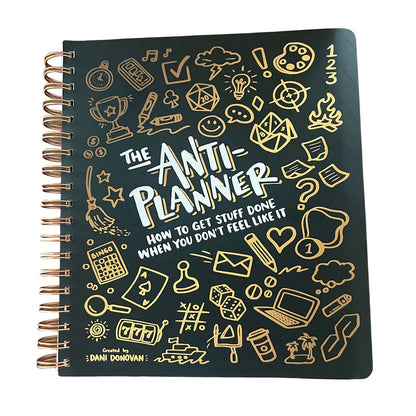 Anti-Planner Tag Book 2024 How To Get Sht Done When You Don't Feel Like It School Office Stationery ADHD Planner for Adults