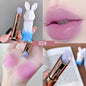 Rabbit Black Lip Balm Gloss Not Dryness Peach Transparent Lip Tint Moisturizing Lips Makeup Base Children's Lipsticks For Girl