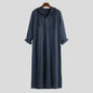 INCERUN Islamic Jubba Thobe Long Sleeve Robe Shirts Hoodies Saudi Arab Kaftan Long Jubba Thobe Hombre Muslim Men Abaya Clothing