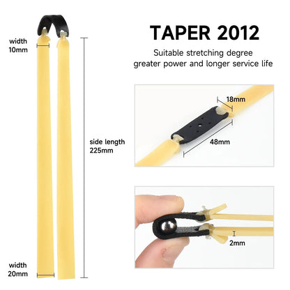 Slingshot Rubber Band 1.5/2.0mm High Quickly 1-5PCS Hunting Powerful Flat Elasticity Outdoor Catapult Shooting Accessories