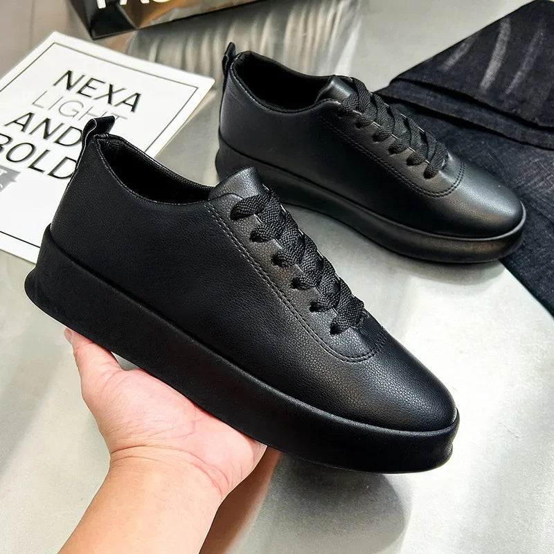 Men's Shoes Spring/Autumn Casual Sports Shoe Lace Up Man Shoe White Sneakers Shoes for Men