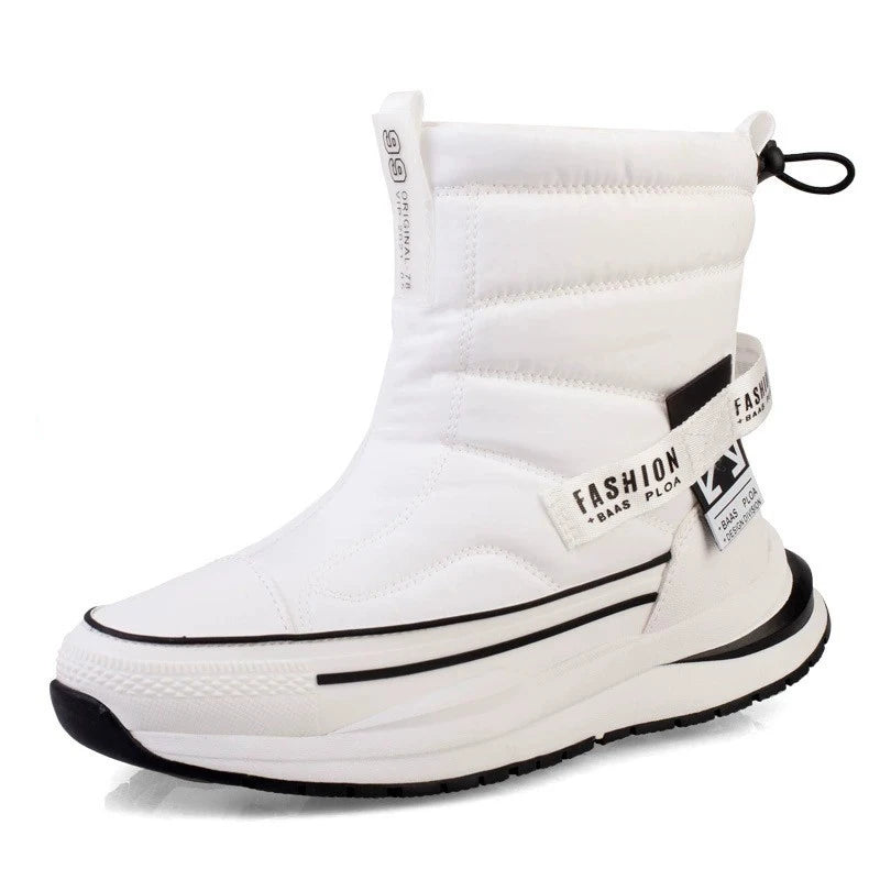 Big Size 45 Winter Boots Men High-top Water-resistant Cotton Shoes Women Plus Velvet Warm Shoes Boots Northeast Outdoor Boots