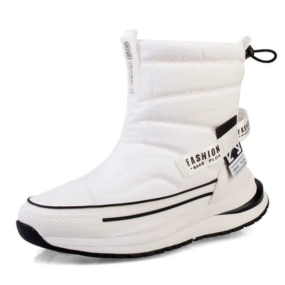 Big Size 45 Winter Boots Men High-top Water-resistant Cotton Shoes Women Plus Velvet Warm Shoes Boots Northeast Outdoor Boots