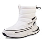 Big Size 45 Winter Boots Men High-top Water-resistant Cotton Shoes Women Plus Velvet Warm Shoes Boots Northeast Outdoor Boots