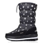 White Women Boots Winter Shoes Warm Plush Mid-calf Boots Waterproof Rubber Non-slip Platform Snow Boots Female Plus Size 42