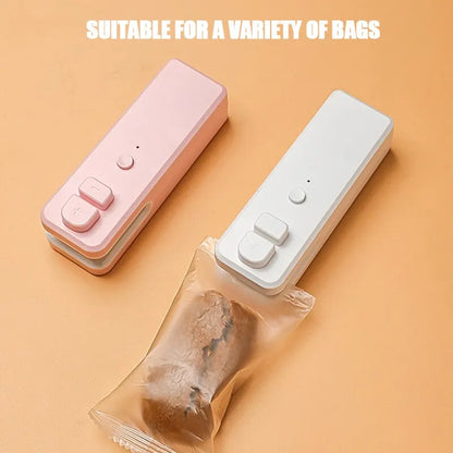 Small Vacuum Sealer Mini Sealing Machine With USB Portable Food Bag Sealing Machine Snack Sealing Machine