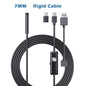 Android Endoscope Camera 7MM 5.5MM Mini Lens 3IN1 TYPE-C Micro USB 6LEDs Waterproof Inspection Borescope for Samsung Huawei PC
