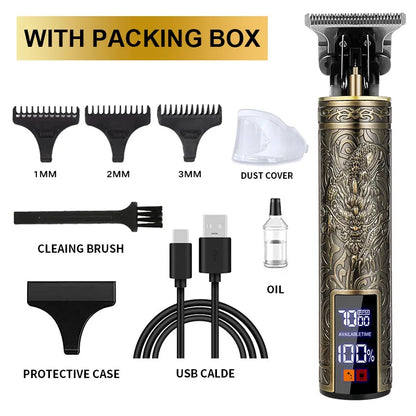 T9 Professional Hair Cutting Machine Wireless Electric Hair Trimmer Digital Display Hair Clipper Men Beard Shaver Barber For Men