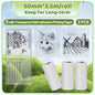 Phomemo T02 Thermal Printer Paper Thermal Sticker BPA Free for Journal Photo Picture Texts Study Notes To Do List 3rolls/box