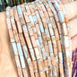 4x13mm Square Natural Stone Light Lavender Chalcedony Loose Spacer Beads for Jewelry Making Diy Bracelet Charms Accessories