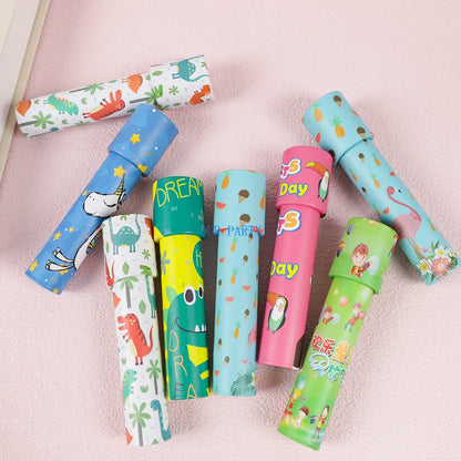 6Pcs Cute Rotating Kaleidoscope Classic Educational Toys for Kids Birthday Baby Shower Party Favors Pinata Fillers School Prizes