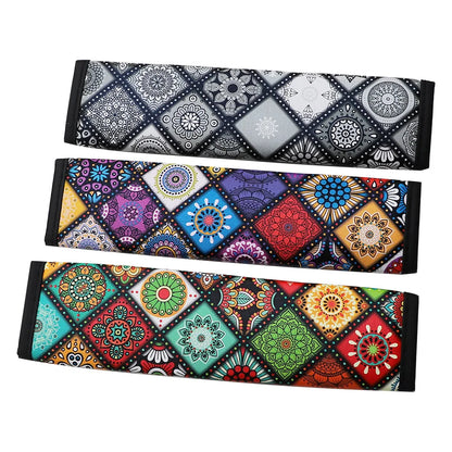Car Seat Belt Shoulder Guard Pads Covers Protective Sleeve Bohemian Style Insurance Belt Shoulder Protection Auto Accessories