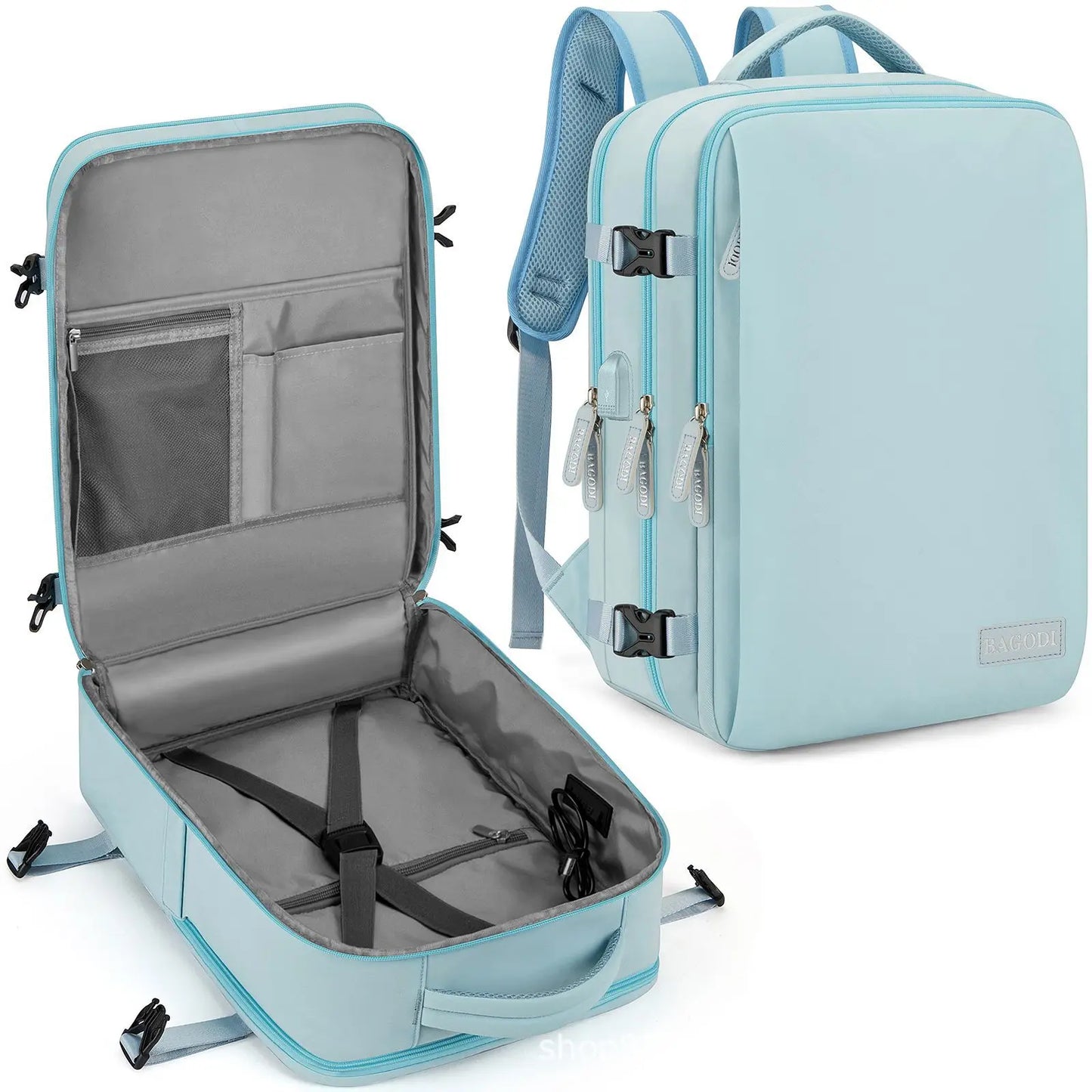 Geestock Airport Backpack Travel Backpack for Easyjet Cabin Bag Laptop Backpack Flight Approved Casual Daypack for Weekender