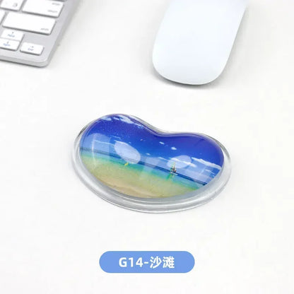 Soft Mouse Wrist Rest Pad Comfortable Silicone Gel Ergonomic Cushion Hand Pain Relief Support Pad for Laptop Computer Office