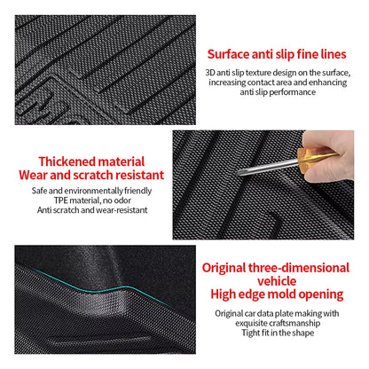 Car Rear Trunk Mats For MG ZS EV MGZS ZX ZST 2018-2023 2022 2021 Accessorie Waterproof Protective Trunk Storage Pad EVA Material