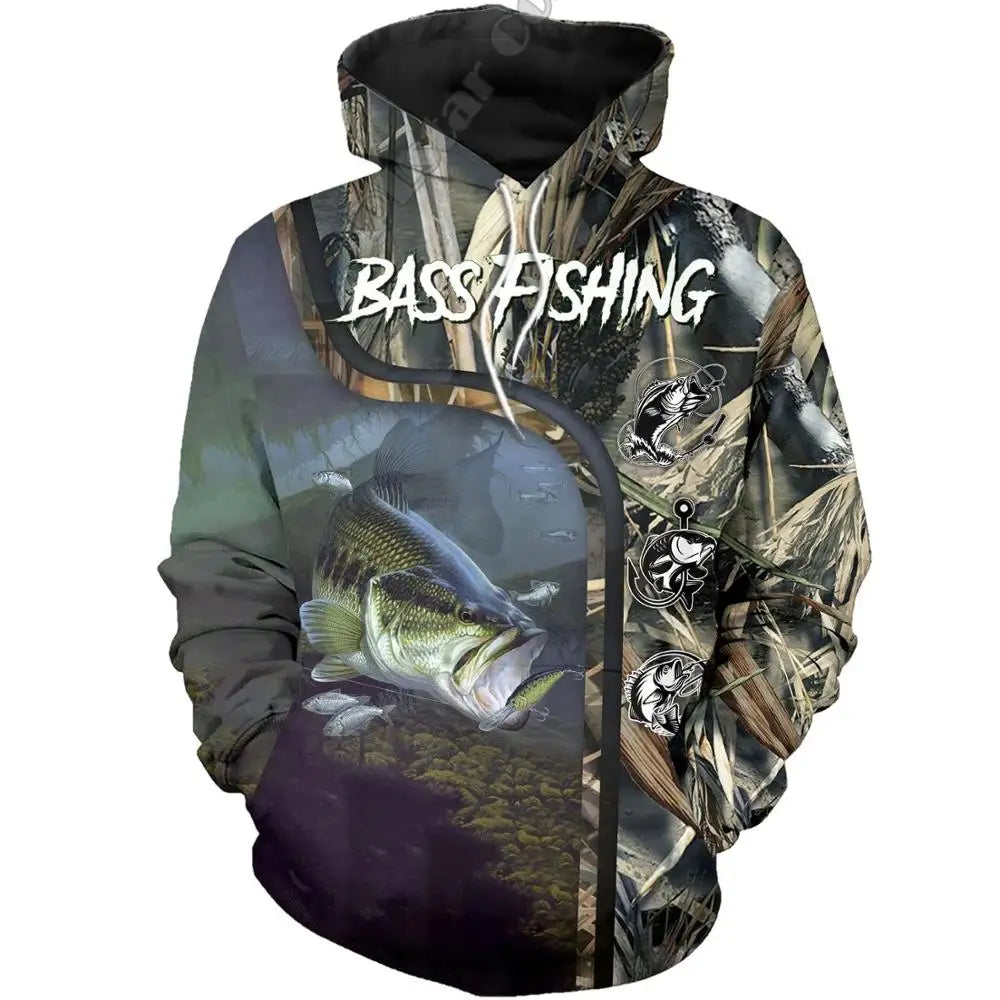 2024 Four Seasons Maple Leaf Camouflage 3D Sports Shirt Men's Fishing Outdoor Camping Hunting Clothing Jacket Men's Hoodie