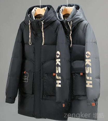 Big size men's Parkas clothing long loose casual trend man hooded plus size jacket winter jacket men 11XL 10XL coat men winter